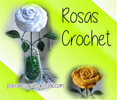 20 Patrones De Flores Crochet Y Dos Agujas