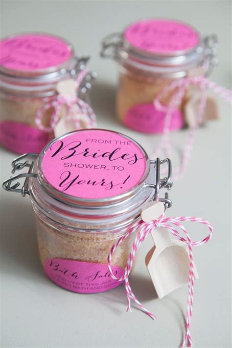 Diy How To Make Your Own Bridal Shower Bath Salt Favors Free