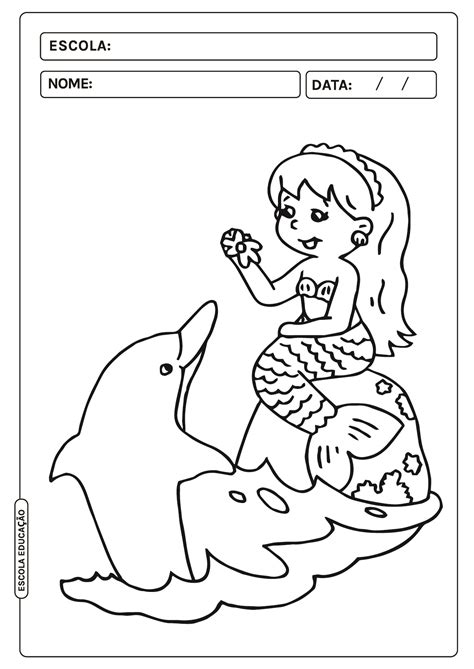 Iara Folclore Para Colorir