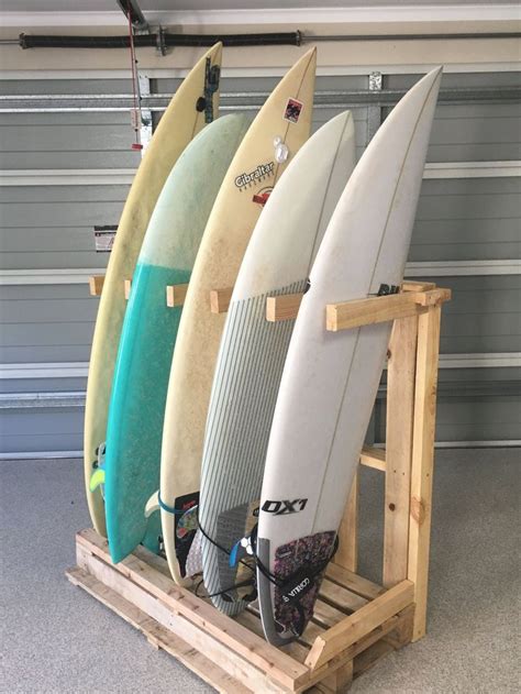 They will drastically reduce the number of board cracks and ding repairs. Freestanding surfboard rack in 2020 | Surfboard rack ...