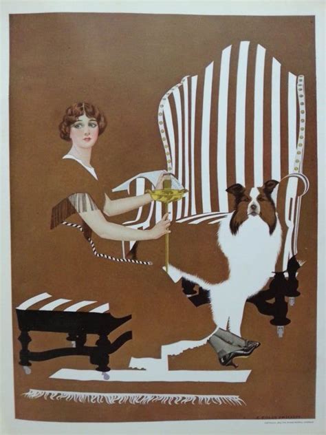 1912 Vintage Print By C Coles Phillips Fadeaway Girl Brown Etsy