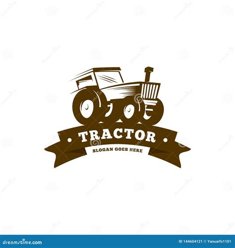 Tractor Logo Template Vector Tractor Logo Concept Stock Vector