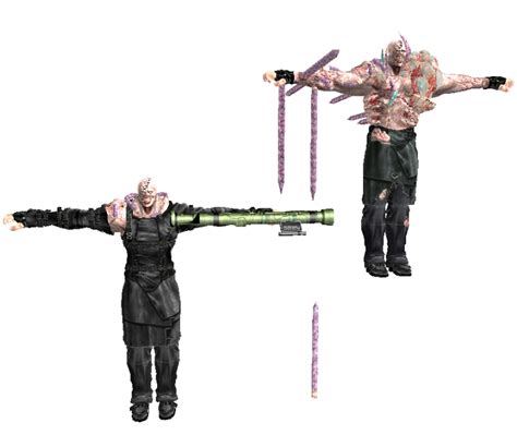 Wii Resident Evil The Umbrella Chronicles Nemesis The Models