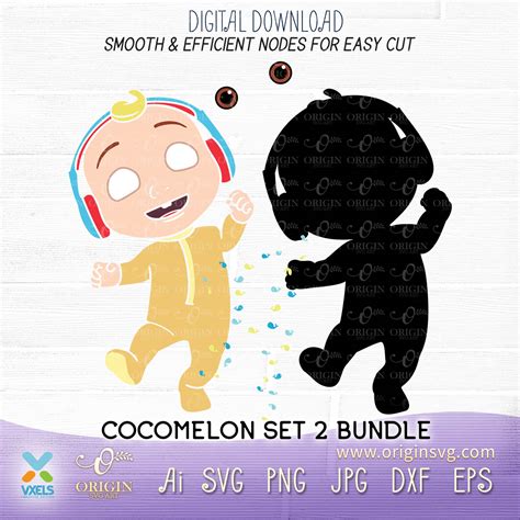 Cocomelon Characters Images Svg Free Svg Cut Files