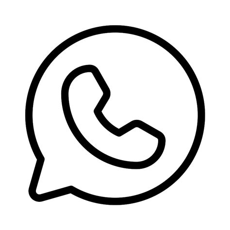Whatsapp Logo Thin Vector Svg Icon Svg Repo