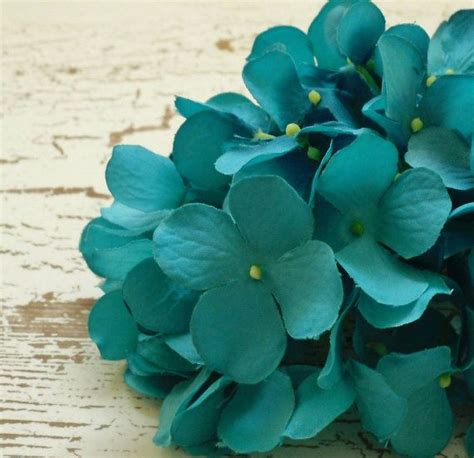 turquoise artificial hydrangea head artificial flowers silk etsy artificial flowers silk