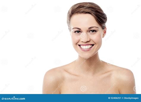 Femme Avec La Peau Propre Saine Image Stock Image Du Frais Moyen
