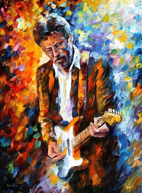 Eric Clapton Portrait Peinture Musique Wall Art Sur Toile Par Image 0