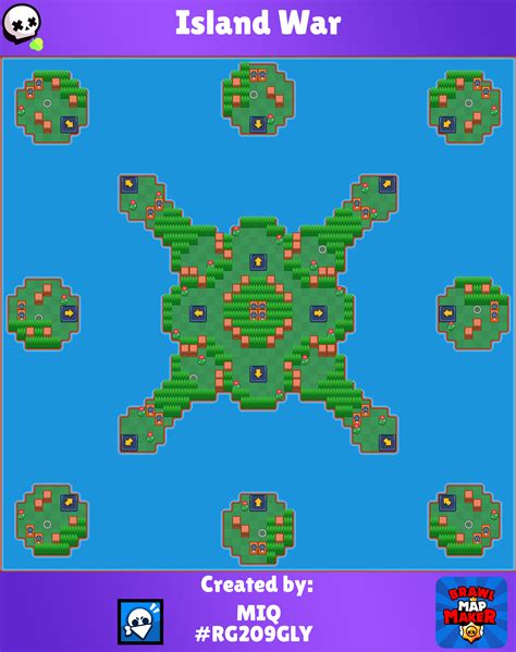 Brawl Stars Map Idea Island War Rbrawlmaps
