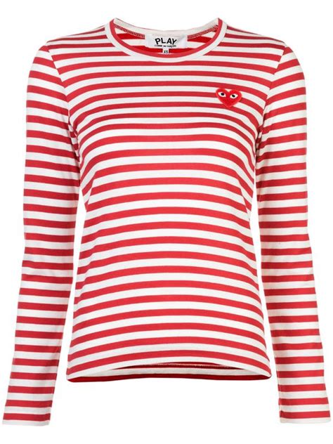 Buy Comme Des Garcons Striped T Shirt In Stock