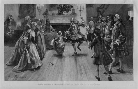 DANCING THE VIRGINIA REEL HOLIDAY FESTIVITIES IN COLONIAL TIMES DANCE ...