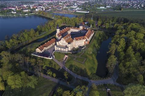 Ancient Nesvizh Castle Aerial View Belarus Stock Image Image Of