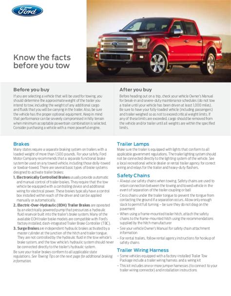 Hey im about to buy a boat and am trying to figure out the towing capacity of my 4.2 auto f150 regular cab. 2015 Ford F150 Towing Capacity Information Bloomington ...