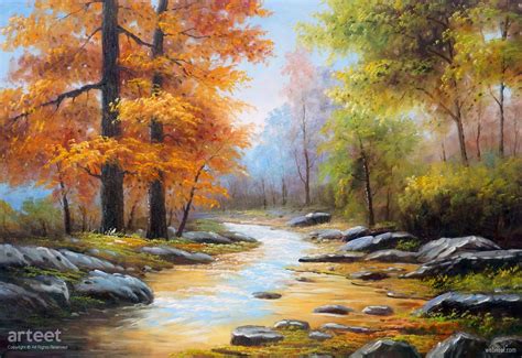Nature Scenery Oil Painting Trees By Arteet 17
