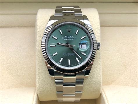 Rolex Datejust 41 126334 Mint Green Dial Oyster New Model 2022 For Rp