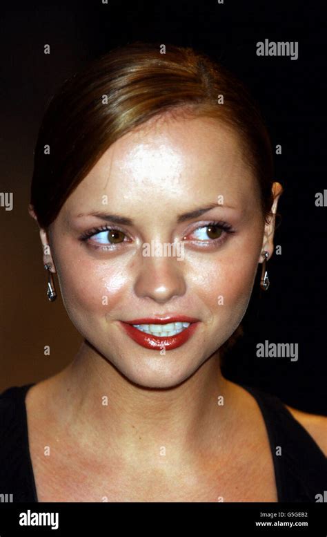 American Actress Christina Ricci Arriving At The Moulin Rouge Premiere At The Odeon Cinema In