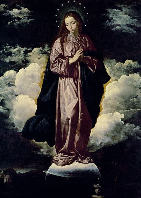 The Immaculate Conception Painting By Diego Rodriguez De