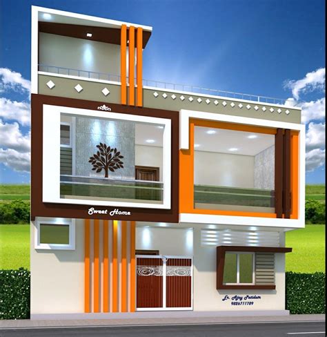 Double Floor Front Elevation Design Small House Elevation Design
