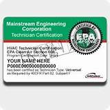 Universal Hvac Technician Certification
