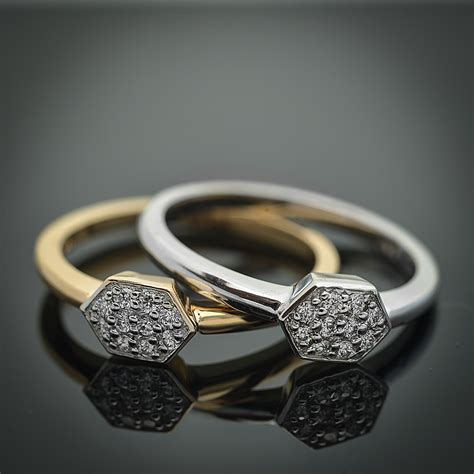 Ultra mini diamond pave open stackable fashion ring. Stackable Diamond Ring | John Marmo