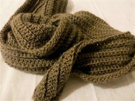 Two Forty Six Easy Crochet Ribbed Scarf