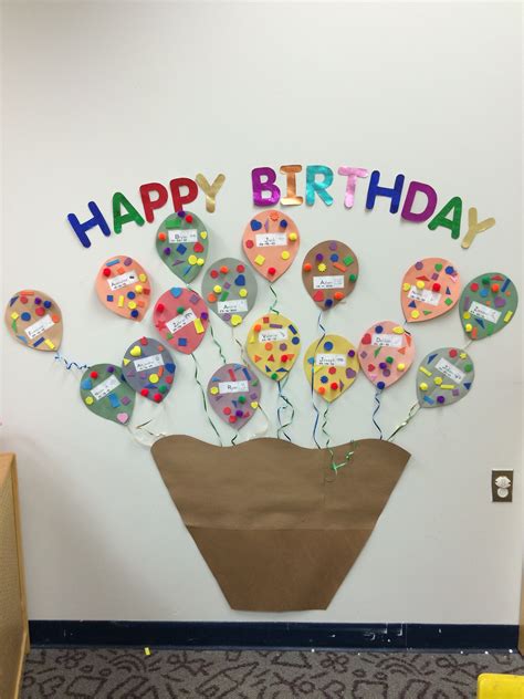 Birthday Board For Any Classroom Setting Preschool Birthday Board