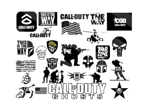 Call Of Duty Svg Bundle Cod Svg Warzone Svg Modern Warfar Inspire