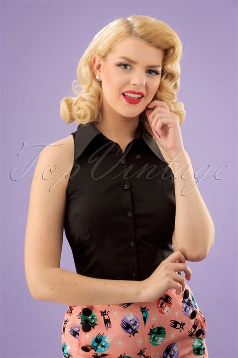 S Rockabilly Pin Up Tops Blouses Shirts