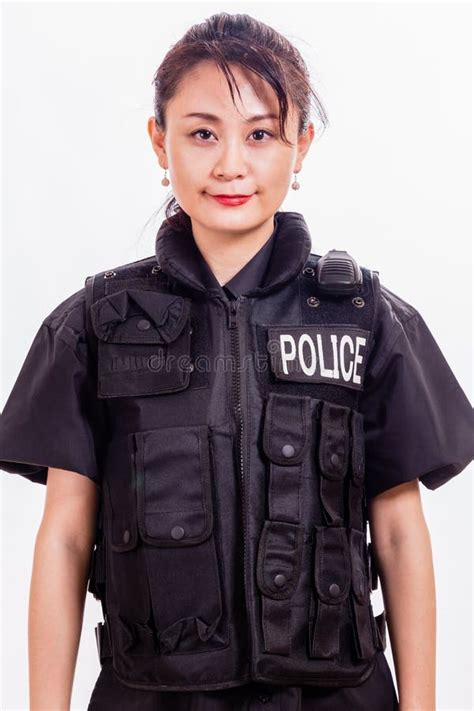 Chinese Female Police Officer Stock Photo Image Of Flak Woman 93696876