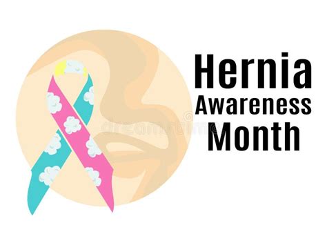 Hernia Awareness Month Idea For A Poster Banner Flyer Or Postcard On