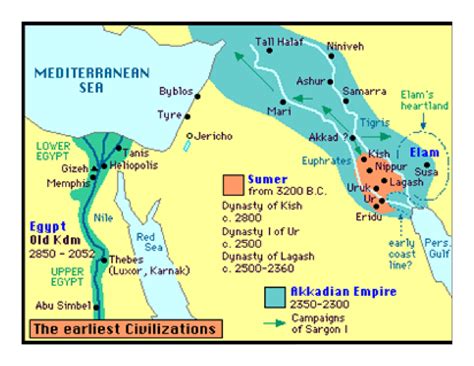 Sumer Mesopotamia Map