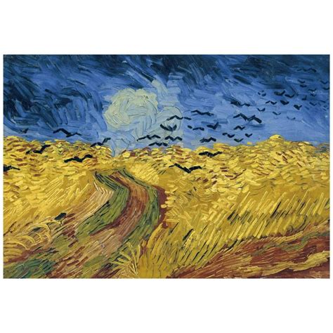 Vincent Van Gogh Wheatfield With Crows Art Print Poster 19x13