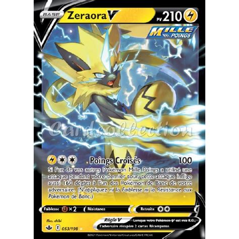 Zeraora-V 53/198 PV210 Carte Pokémon™ Ultra rare Neuve VF