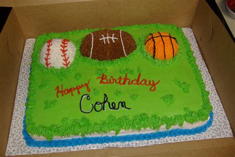 Boys Sports Birthday Cakes Boys Sport Cake — Childrens Birthday