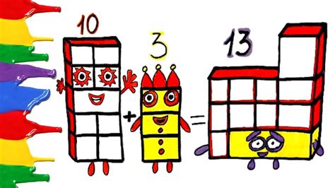 Numberblocks Coloring Page Fun House Toys Numberblocks The Main