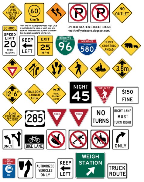 United States Traffic Signs And Meanings