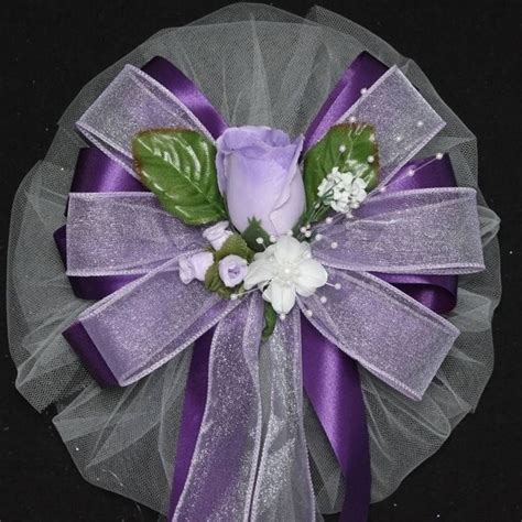 Lavender Rosebud Purple Wedding Bows Patrones De Cortinas Sillas