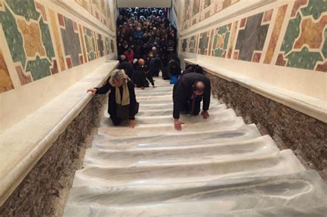 Romes Holy Stairs Unveiled For First Time In 300 Years