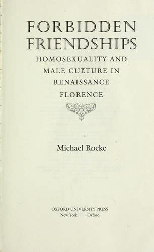 Forbidden Friendships By Michael Rocke Open Library
