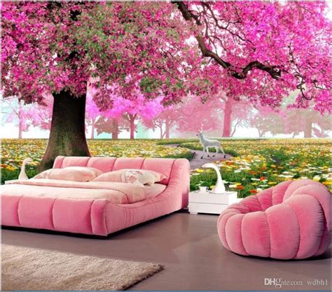 Romantic Pink Bedroom 983x868 Wallpaper