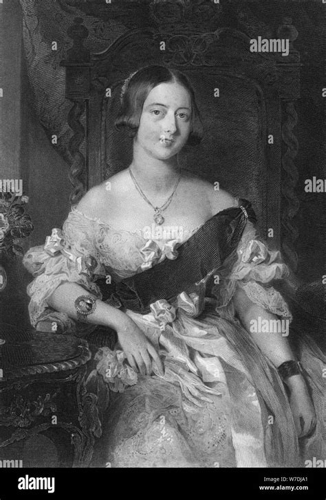 Queen Victoria 1819 1901 1851artist Frederick Bacon Stock Photo