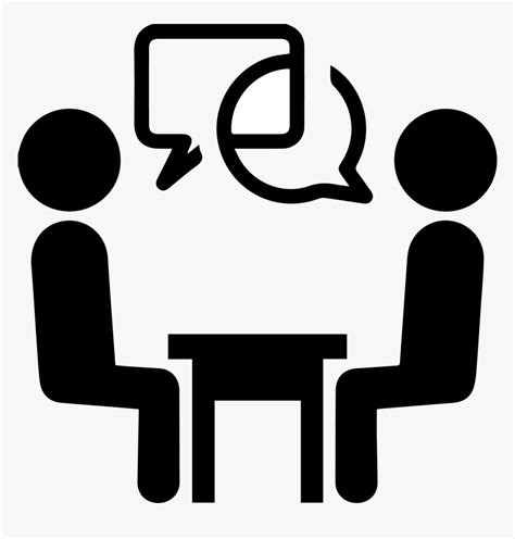 Interview Png Transparent Images Interview Clipart Black And White