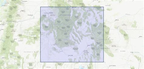 Digital Topographic Map Centered On The Idaho Batholith And Challis