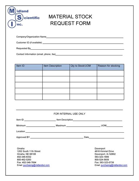 50 Professional Requisition Forms Purchase Materials Lab