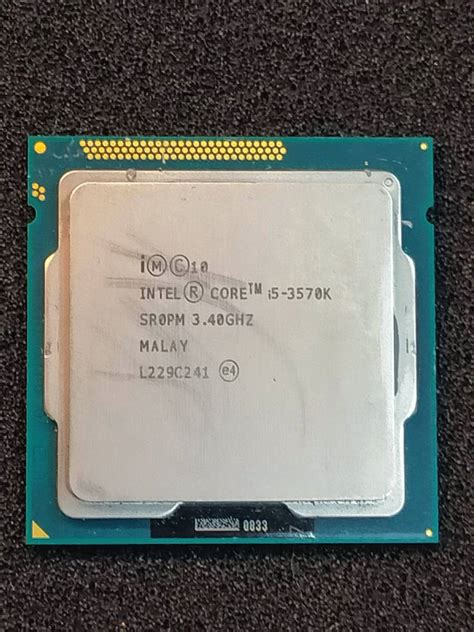 ヤフオク Intel Core I5 3570k Sr0pm