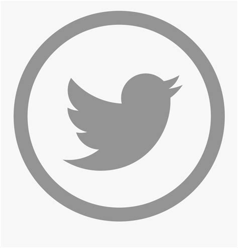 Twitter Png Logo Grey Twitter Icon Png Transparent Free Transparent