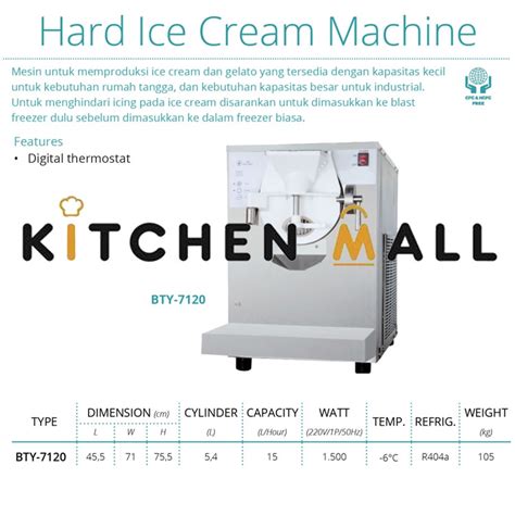 Jual GEA BTY Hard Ice Cream Machine Mesin Pembuat Es Krim Ice Cream Maker Shopee