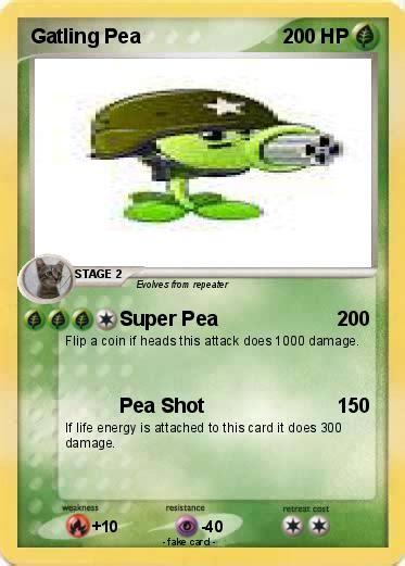 Pokémon Gatling Pea 127 127 Super Pea My Pokemon Card