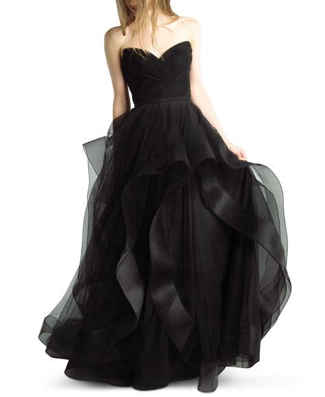 Basix Black Label Strapless Sweetheart Tulle Gown And Reviews Dresses