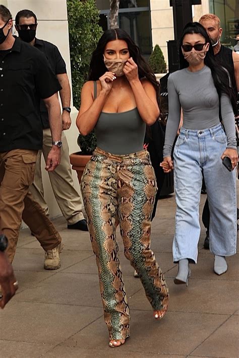 Kim Kardashian Puts On A Curvy Display As She Surprises Fans At Her Skims Pop Up Shop At The